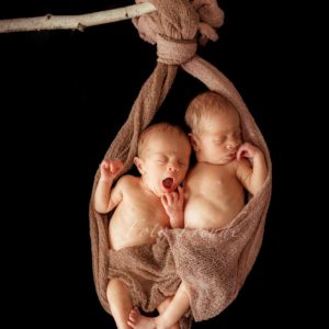 zwillingsshooting neugeborene an ast von babyfotografin in hoechstadt
