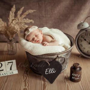 vintage newbornshooting mit haarkranz